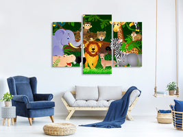 modern-3-piece-canvas-print-jungle-king