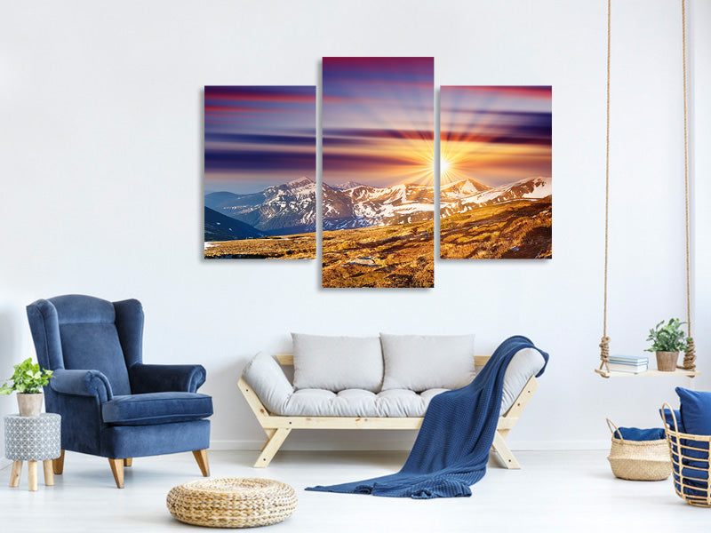 modern-3-piece-canvas-print-majestic-sunset-at-the-mountain