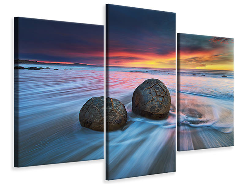 modern-3-piece-canvas-print-moeraki-boulders-ii