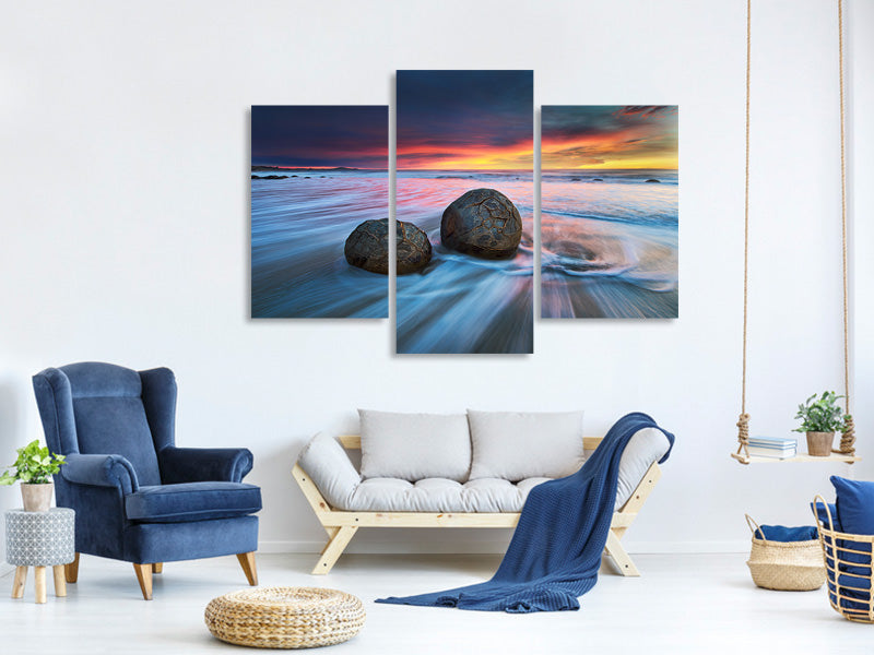 modern-3-piece-canvas-print-moeraki-boulders-ii