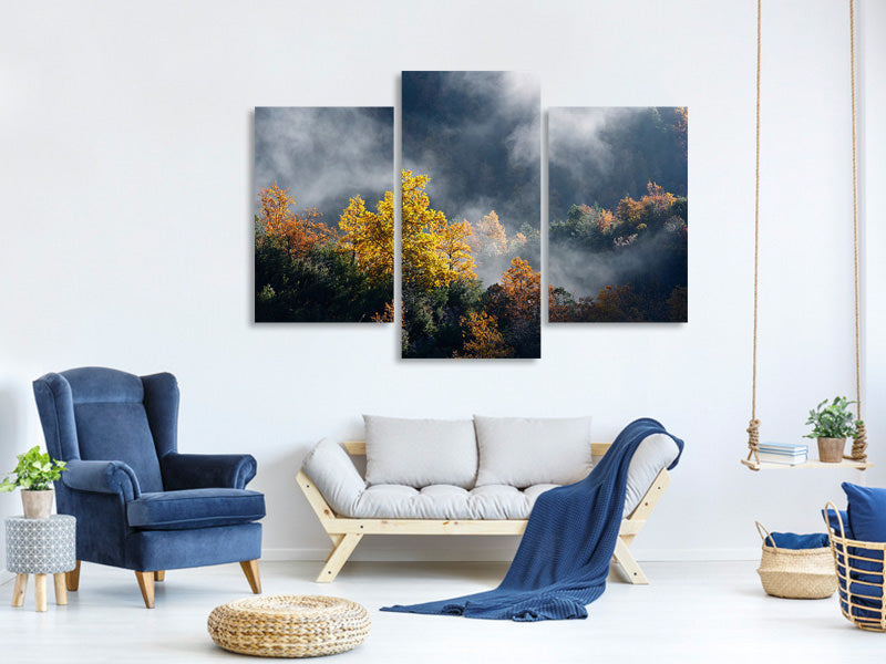 modern-3-piece-canvas-print-moonlight-forest