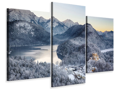 modern-3-piece-canvas-print-neuschwanstein-castle-in-ammergebierge