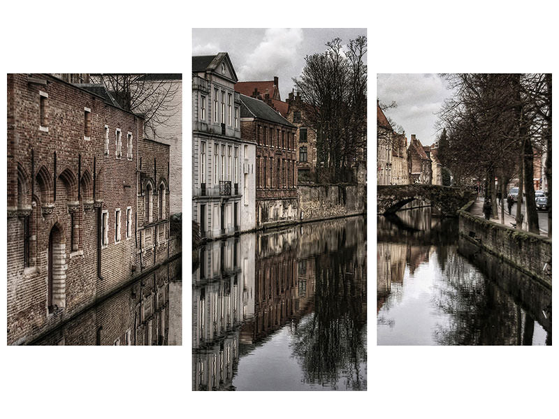 modern-3-piece-canvas-print-reflections-of-the-past