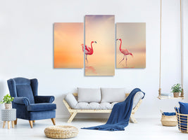 modern-3-piece-canvas-print-romantic-flamingos