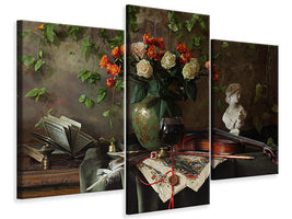 modern-3-piece-canvas-print-still-life-with-violin-and-flowers-iii