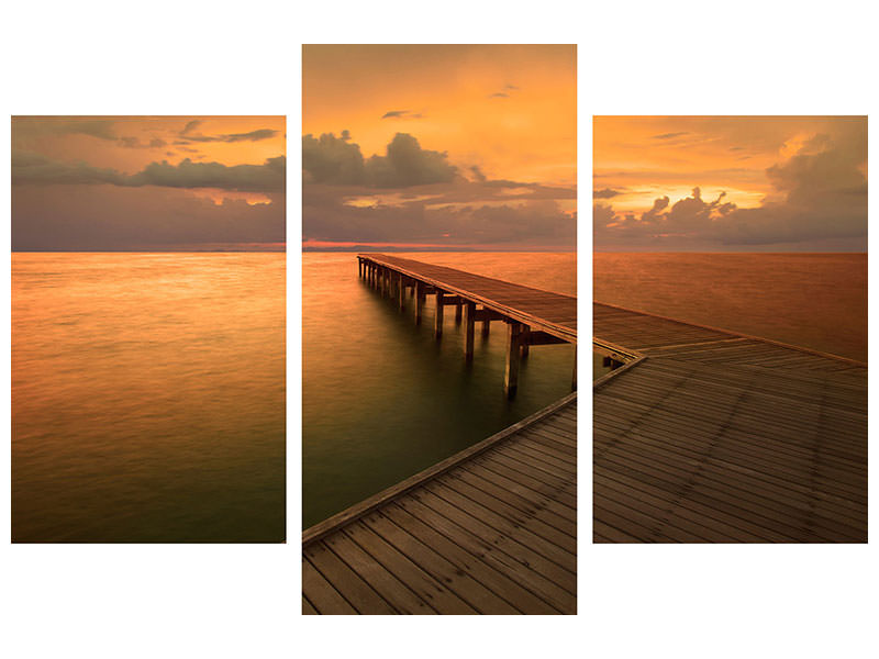 modern-3-piece-canvas-print-the-footbridge-by-the-sea