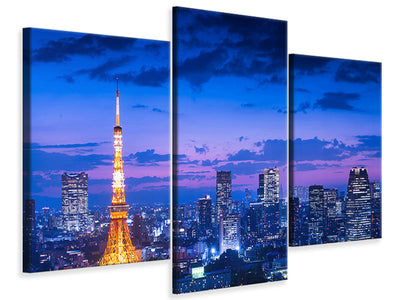modern-3-piece-canvas-print-tokyo-night-view