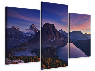 modern-3-piece-canvas-print-twilight-at-mount-assiniboine