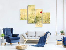 modern-4-piece-canvas-print-a-poppy