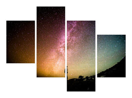 modern-4-piece-canvas-print-at-the-milky-way