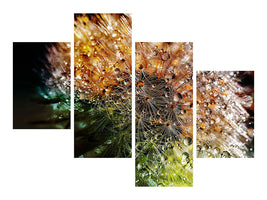 modern-4-piece-canvas-print-dandelion-in-the-morning-dew