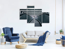 modern-4-piece-canvas-print-escalator-downhill