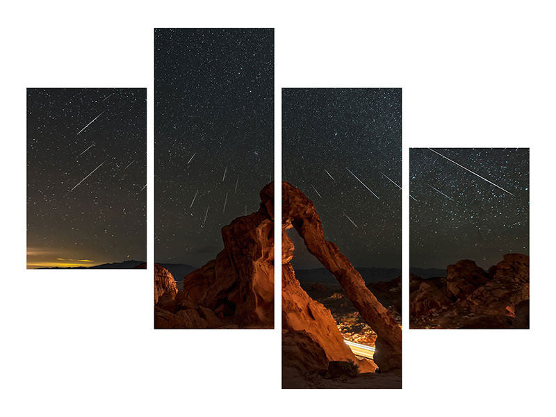 modern-4-piece-canvas-print-geminid-meteor-shower-above-the-elephant-rock