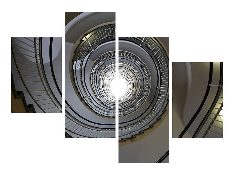 modern-4-piece-canvas-print-high-spiral-staircase