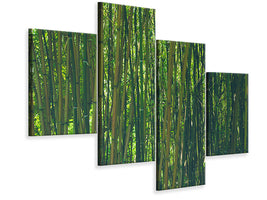 modern-4-piece-canvas-print-in-the-middle-of-the-bamboo