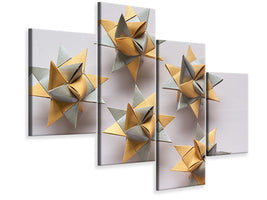 modern-4-piece-canvas-print-origami-stars