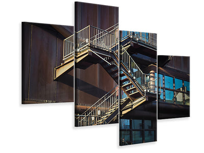modern-4-piece-canvas-print-outside-stairs
