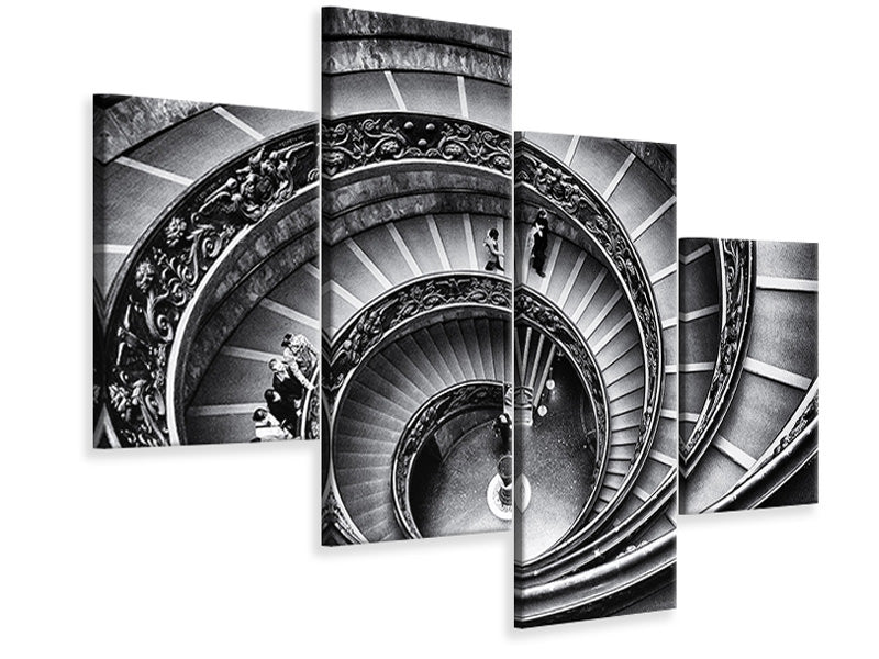 modern-4-piece-canvas-print-stairs-in-the-vatican