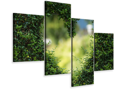 modern-4-piece-canvas-print-the-heart-in-the-hedge