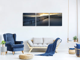 panoramic-3-piece-canvas-print-evening-mood-on-the-long-jetty