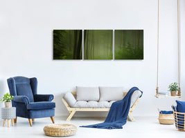 panoramic-3-piece-canvas-print-forest-morning