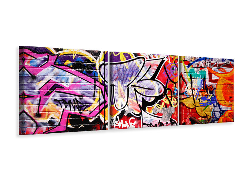 panoramic-3-piece-canvas-print-graffiti-wall-art