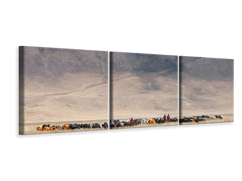 panoramic-3-piece-canvas-print-incredible-maasai