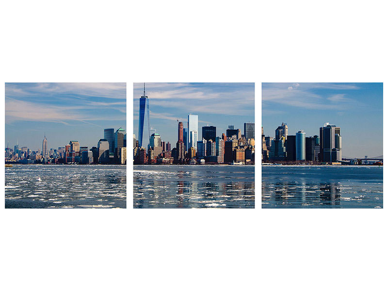 panoramic-3-piece-canvas-print-new-york-in-winter