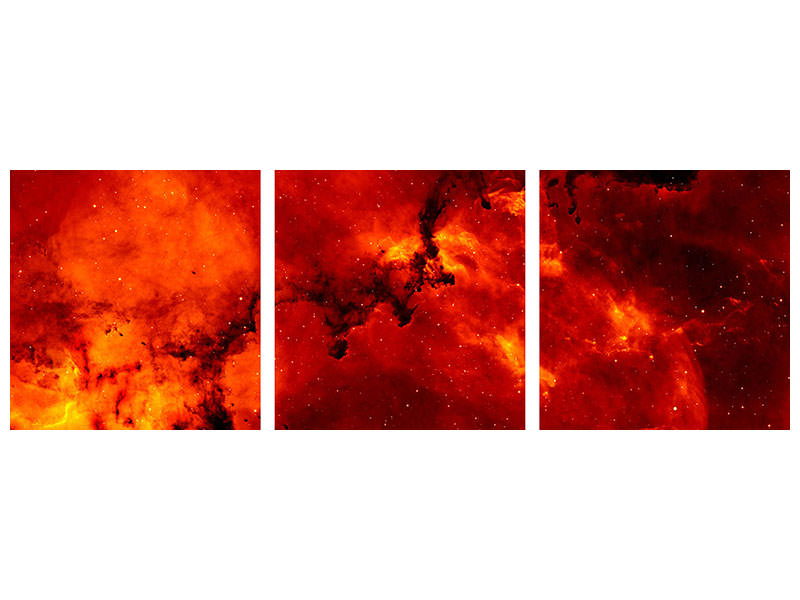 panoramic-3-piece-canvas-print-red-starry-sky