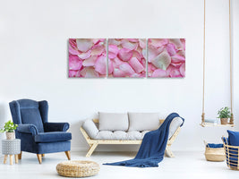 panoramic-3-piece-canvas-print-rose-petals-in-pink-ii