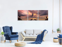 panoramic-3-piece-canvas-print-spectacular-sunset-on-the-bridge