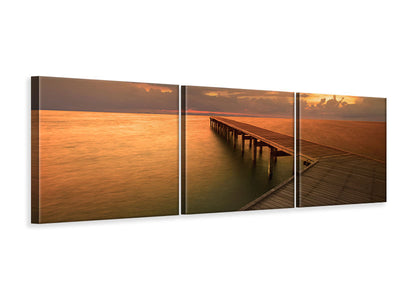 panoramic-3-piece-canvas-print-the-footbridge-by-the-sea