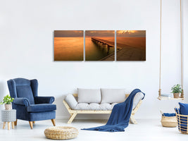 panoramic-3-piece-canvas-print-the-footbridge-by-the-sea