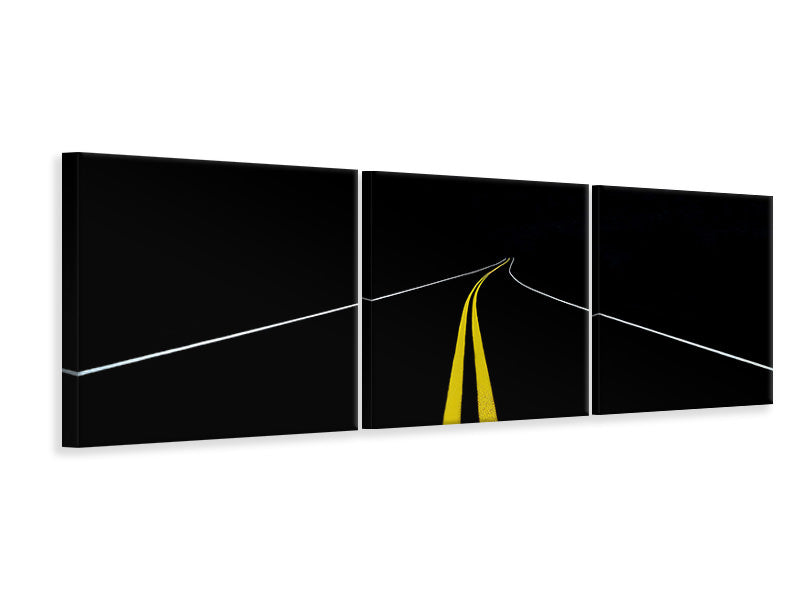 panoramic-3-piece-canvas-print-the-road-to-nowhere