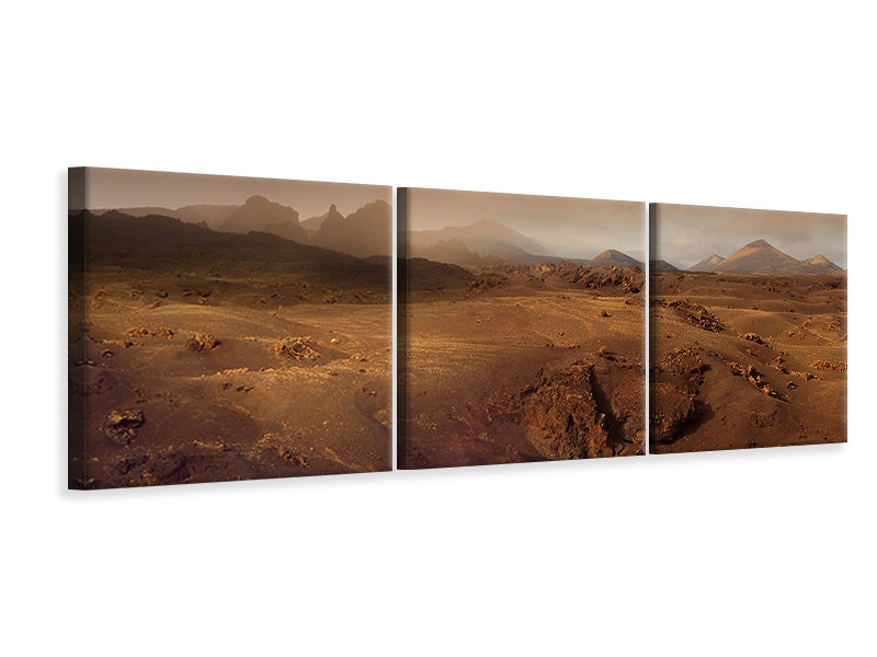 panoramic-3-piece-canvas-print-volcanic-landscape-in-the-morning-fog