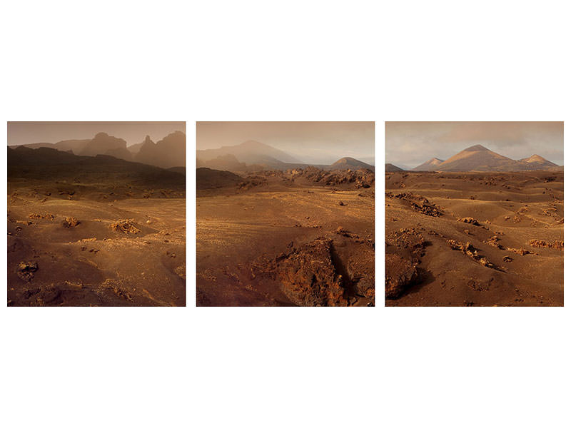 panoramic-3-piece-canvas-print-volcanic-landscape-in-the-morning-fog