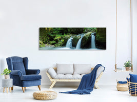 panoramic-canvas-print-falling-water-in-the-wood