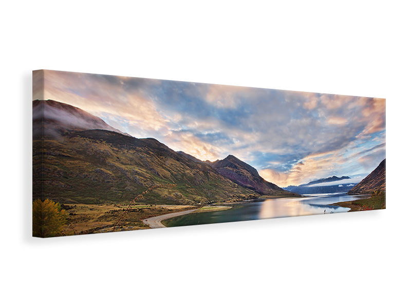 panoramic-canvas-print-morning-delight-at-lake-hawea