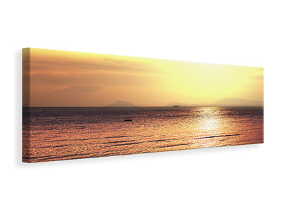 panoramic-canvas-print-sunset-at-the-lake