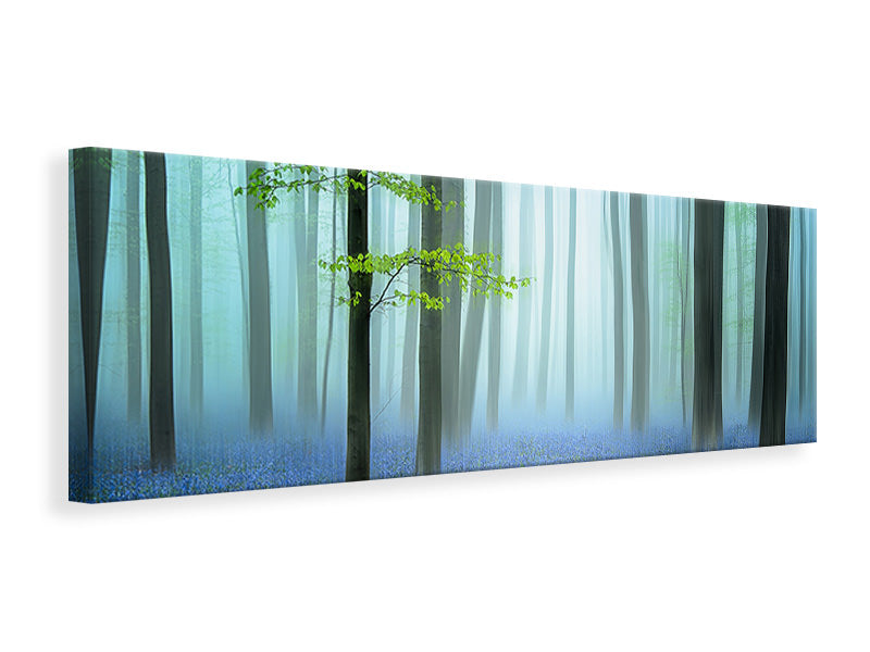 panoramic-canvas-print-the-blue-forest