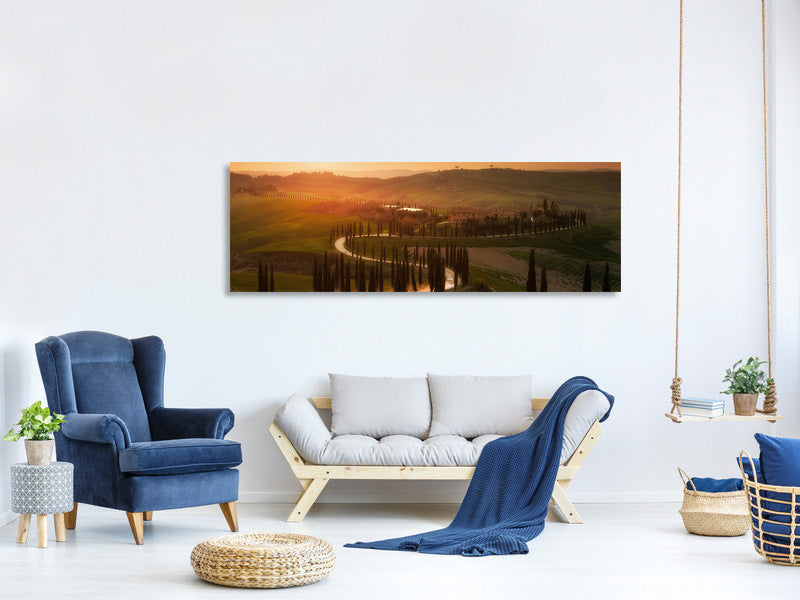 panoramic-canvas-print-tuscany-evening