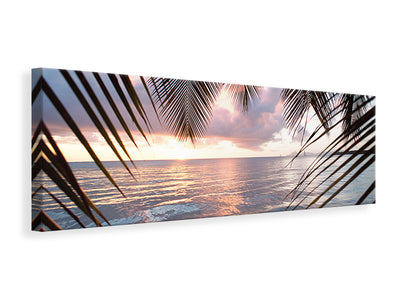 panoramic-canvas-print-under-palm-leaves