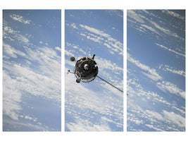 3-piece-canvas-print-a-satellite-above-the-clouds