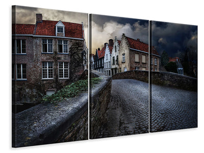3-piece-canvas-print-an-evening-in-bruges