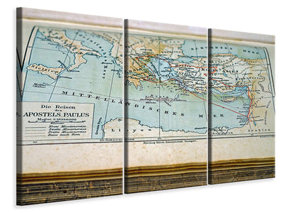 3-piece-canvas-print-antique-map