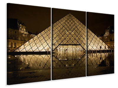 3-piece-canvas-print-at-night-at-the-louvre