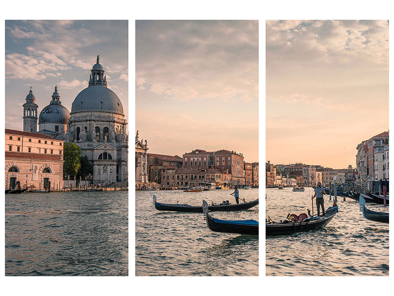 3-piece-canvas-print-at-the-canal-of-venice
