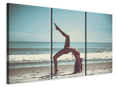 3-piece-canvas-print-beach-gymnastics
