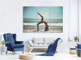 3-piece-canvas-print-beach-gymnastics
