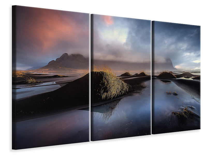 3-piece-canvas-print-black-beach